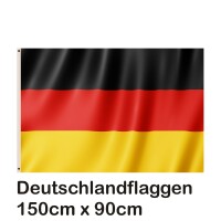 2 Stück Fahne Flagge Deutschland 90x150cm mit...