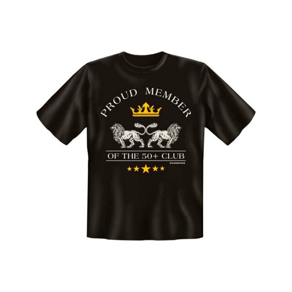 Original-Rahmenlos T-Shirt: proud Member 50+ Club