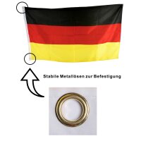 Fahne Flagge Deutschland 90x150cm mit  Messing-Ösen Neu Fanartikel Schwarz Rot Gold