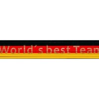 Zollstock schwarz/rot/gelb: World&acute;s best Team